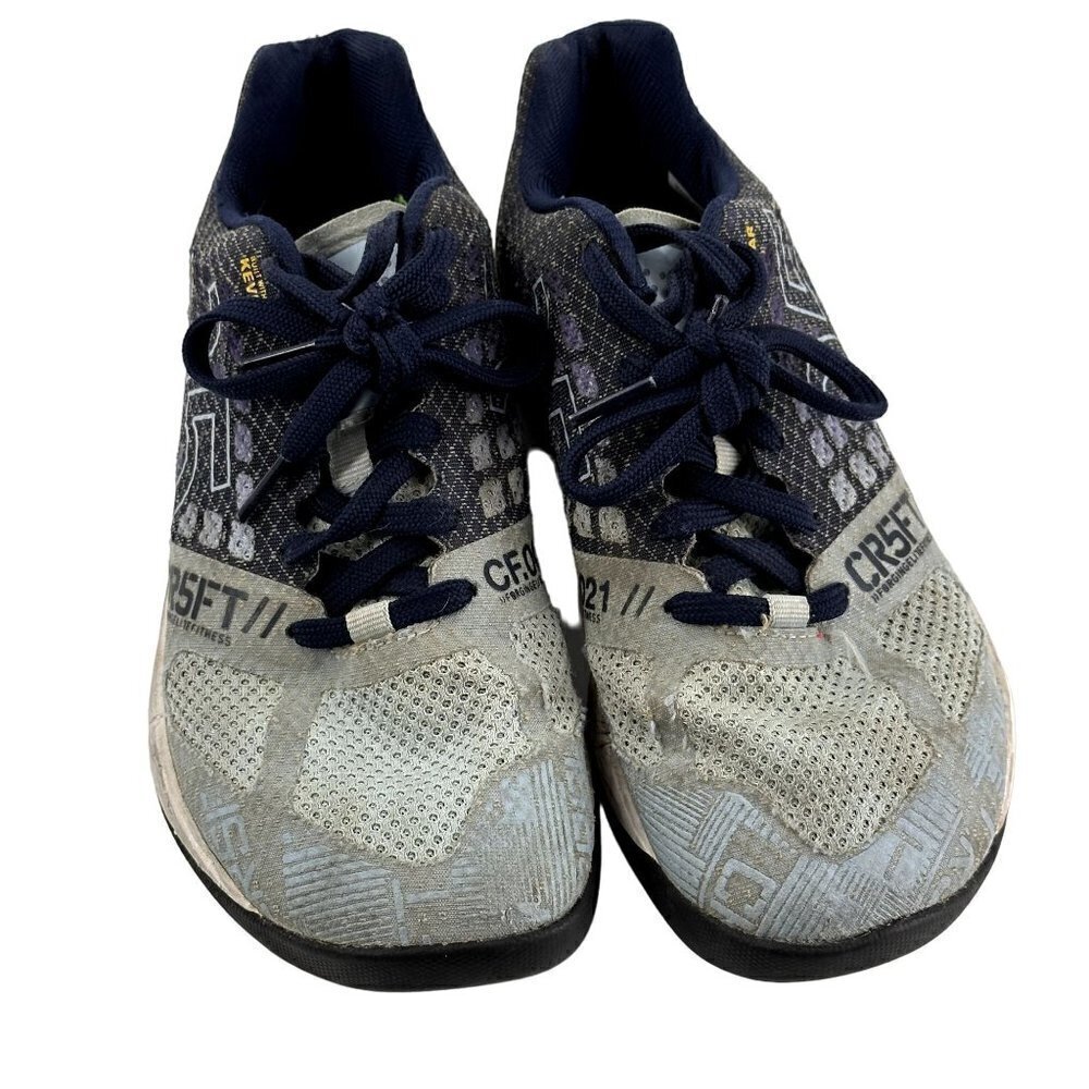 * Reebok CrossFit Nano 5 CR5FT Womens Athletic Training Shoes Blue Grey Kevlar